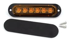 Set 2 Lampi laterale 6 LED Semnalizare Galbena 12 24V pozitie si stroboscop pentru camion remorca