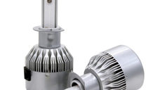 Set 2 Lampi LED C6 H1 Lumina ALBA 6500K 55W 7600 lumeni/ set
