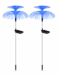 Set 2 Lampi solare MEDUZA lumina RGB rezistente IP65 fixare in sol 600mAh Multicolor - 1