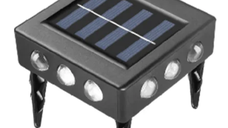 Set 2 lampi solare YD2309 de perete cu 12 LED