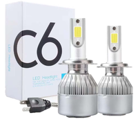 Set 2 LED-uri Auto C6-H4 cu doua faze putere 36W 3800 Lumeni - 1