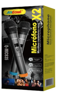 Set 2 microfoane wireless profesionale Andowl x2 Q MIC635 - 1