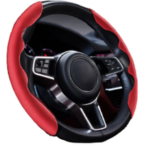 Set 2 prinderi ergonomice  pentru  Volan Antiderapante culoare Rosu - 1