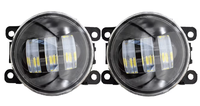 Set 2 proiectoare ceata LED Dacia Renault Nissan lumina alb + galben - 1
