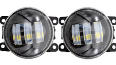 Set 2 proiectoare ceata LED Dacia Renault Nissan lumina alb + galben
