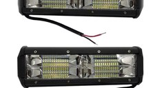 Set 2 Proiector LED Auto Off Road 144W Dreptunghiular