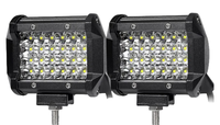 Set 2 Proiector LED Auto Off Road 24 LED-uri 72W Dreptunghiular - 1