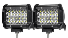 Set 2 Proiector LED Auto Off Road 24 LED-uri 72W Dreptunghiular