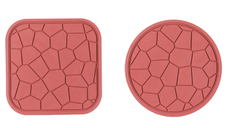 Set 2 suporturi de cauciuc pentru cratite 18 cm ROSU