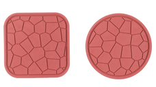 Set 2 suporturi de cauciuc pentru cratite 18 cm ROSU