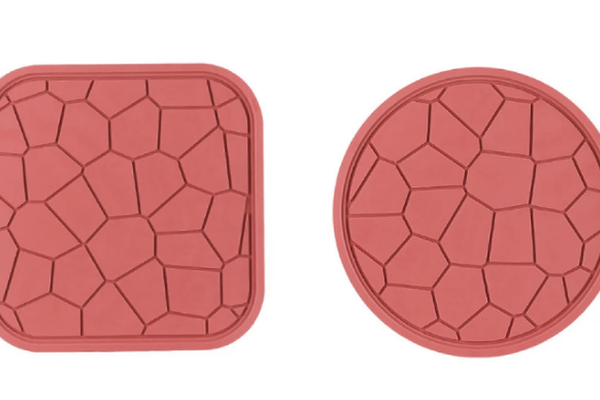 Set 2 suporturi de cauciuc pentru cratite 18 cm ROSU