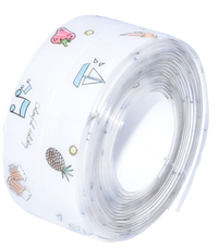 Set 2 x Banda de etansare transparenta cu model 38x320cm - 1