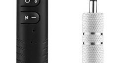 Set 2 x Receptor bluetooth LV-B09 handsfree auto si audio cu mufa jack