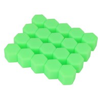 Set 20 capace prezoane 17" VERZI din Silicon pentru jante - 1