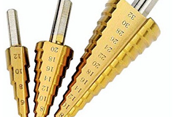Set 3 FREZE Burghie in trepte pentru metal 4-32 mm