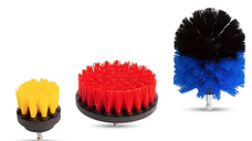 Set 3 perii curatare interior/exterior auto pentru bormasina