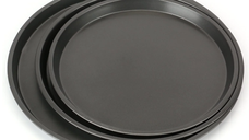 Set 3 tavi rotunde pentru pizza din teflon