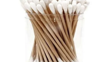 Set 3 x Cutii Betisoare cosmetice din bambus si bumbac