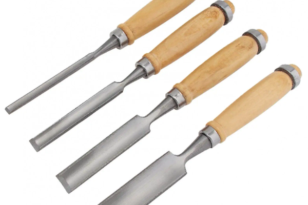 Set 4 dalti pentru sculptura in lemn din Otel Maro/Argintiu