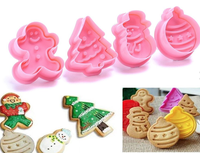 Set 4 forme pentru biscuiti model CRACIUN - 1