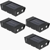 Set 4 lampi solare de perete cu iluminare sus jos 4 LED - 1