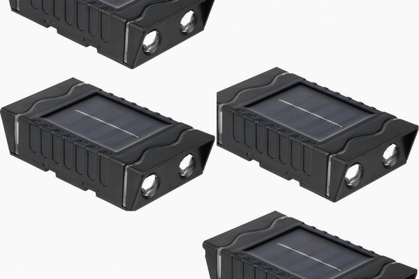 Set 4 lampi solare de perete cu iluminare sus jos 4 LED