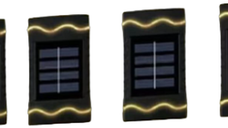 Set 4 lampi solare decorative de perete 4Led
