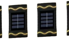 Set 4 lampi solare decorative de perete 4Led