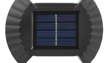 Set 4 lampi solare exterioare pentru perete iluminare sus/jos 8 LED