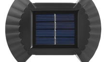Set 4 lampi solare exterioare pentru perete iluminare sus/jos 8 LED
