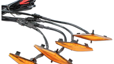 Set 4 lumini de zi si gabarit F3 pentru auto sau autocamioane montaj pe grila 12V/24V