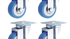Set 4 Roti 40mm ALBASTRE Pivotante ROTILE culoarea ALBASTRU