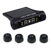 Set 4 senzori de presiune si temperatura anvelope cu afisaj LCD si incarcare Solara - 1