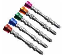 Set 5 Biti de surubelnita magnetica PH2 Otel Multicolor - 1