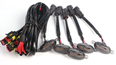 Set 5 lumini x 4 Leduri Grila Auto lumin aGalbena