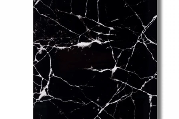 Set 5 Placi autoadeziva CLS-04 pentru perete tip marmura 30 x 60 cm NEGRU