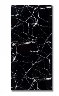 Set 5 Placi autoadeziva CLS-04 pentru perete tip marmura 30 x 60 cm NEGRU - 1