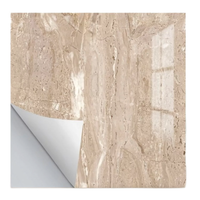 Set 5 Placi autoadezive CLS-08 pentru perete tip marmura 60 x 60 cm CREM - 1