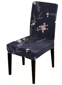Set 6 huse pentru scaun model cu flori roz CC-80 - 1