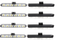 Set 8 lumini stroboscop galbene 6 LED grila telecomanda 12V - 1