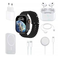 Set Ceas Smartwatch X8 Unique Combination sport Bluetooth Magnetic Battery Pack - 1