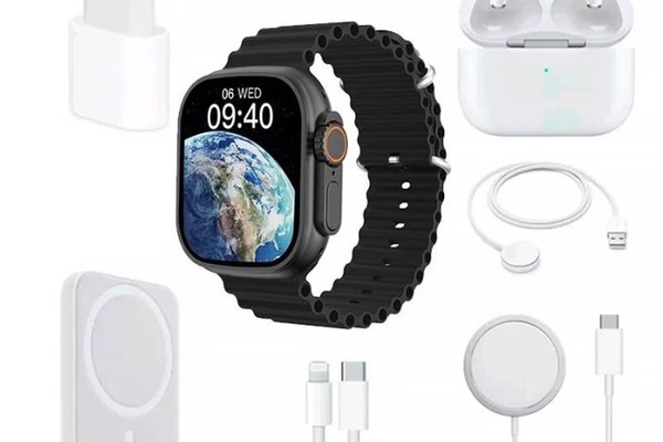 Set Ceas Smartwatch X8 Unique Combination sport Bluetooth Magnetic Battery Pack