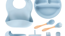 Set complet din silicon pentru diversificare bebelusi si copii