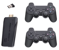 Set Consola gaming 4K retro cu 2x controller wireless dual 2,4G stick jocuri video plug-and-play HDMI USB - 1