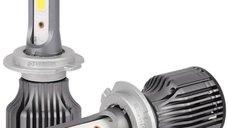 Set de 2 Lampi T3 H7 LED Auto cu o faza temperatura 6500K putere 36W 3800LM