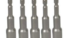 Set de 5 biti tubulari magnetici 1/4