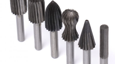 Set de 6 freze pentru metal diferite modele coada de 6mm