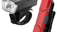 Set far si stop pentru bicicleta HY027 cu incarcare USB