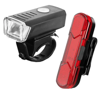 Set far si stop pentru bicicleta HY027 cu incarcare USB - 1
