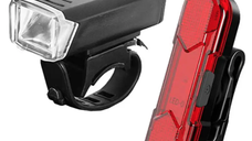 Set far si stop pentru bicicleta HY027 cu incarcare USB